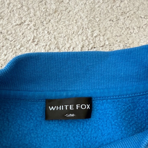 White Fox Boutique Blue and Pink Crewneck Sweater - Picture 2 of 8